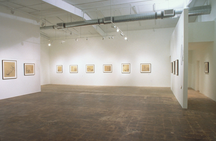 Kojo Griffin, Drawings, 2002, installation view